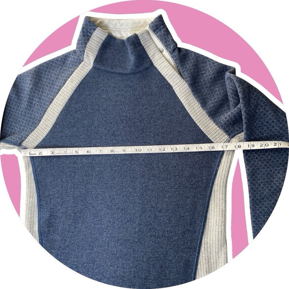 prAna Women's Brandie Wool Blend Pullover Sweater Denim Blue Gray S 2 - Picture 11 of 15